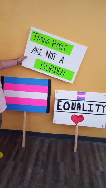Protest for Trans Rights - City of Fountains Sisters